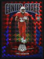 Trey Benson 2024 Panini Mosaic Center Stage Mosaic Blue #15 RC #50/99 at PristineAuction.com