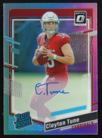 Clayton Tune 2023 Donruss Optic Rated Rookies Autographs Holo #202 RC #93/150 at PristineAuction.com