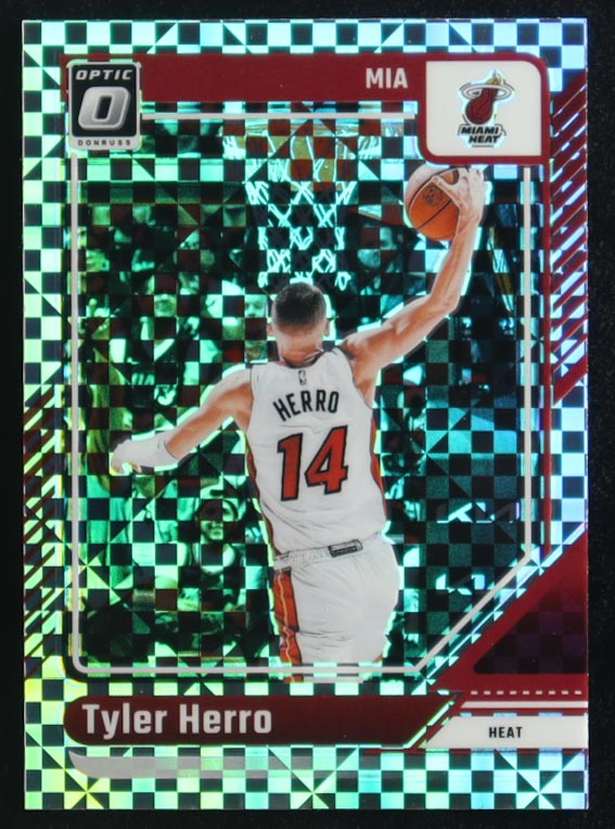 Tyler Herro 2024-25 Donruss Optic Checkerboard #200 at PristineAuction.com Tyler Herro 2024-25 Donruss Optic Checkerboard #200 at PristineAuction.com