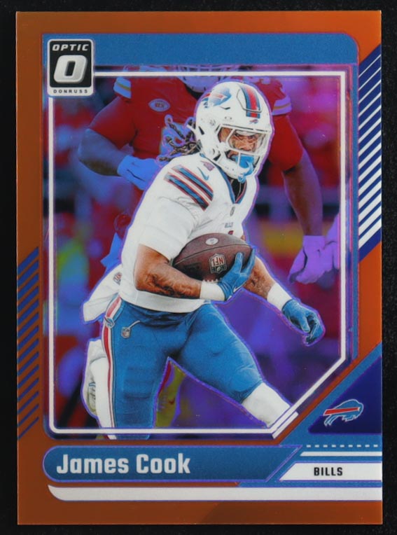 James Cook 2024 Donruss Optic Orange #20 #207/249 at PristineAuction.com James Cook 2024 Donruss Optic Orange #20 #207/249 at PristineAuction.com