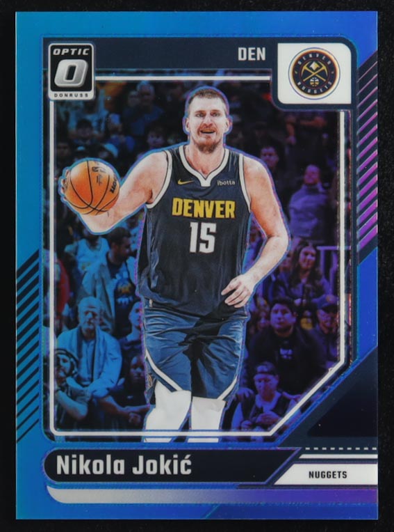 Nikola Jokic 2024-25 Donruss Optic Aqua #100 #204/225 at PristineAuction.com Nikola Jokic 2024-25 Donruss Optic Aqua #100 #204/225 at PristineAuction.com