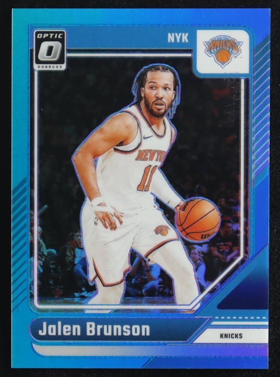 Jalen Brunson 2024-25 Donruss Optic Aqua #78 #96/225 at PristineAuction.com Jalen Brunson 2024-25 Donruss Optic Aqua #78 #96/225 at PristineAuction.com