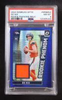 Bo Nix 2024 Donruss Optic Rookie Phenoms Blue Hyper #5 RC (PSA 8) at PristineAuction.com