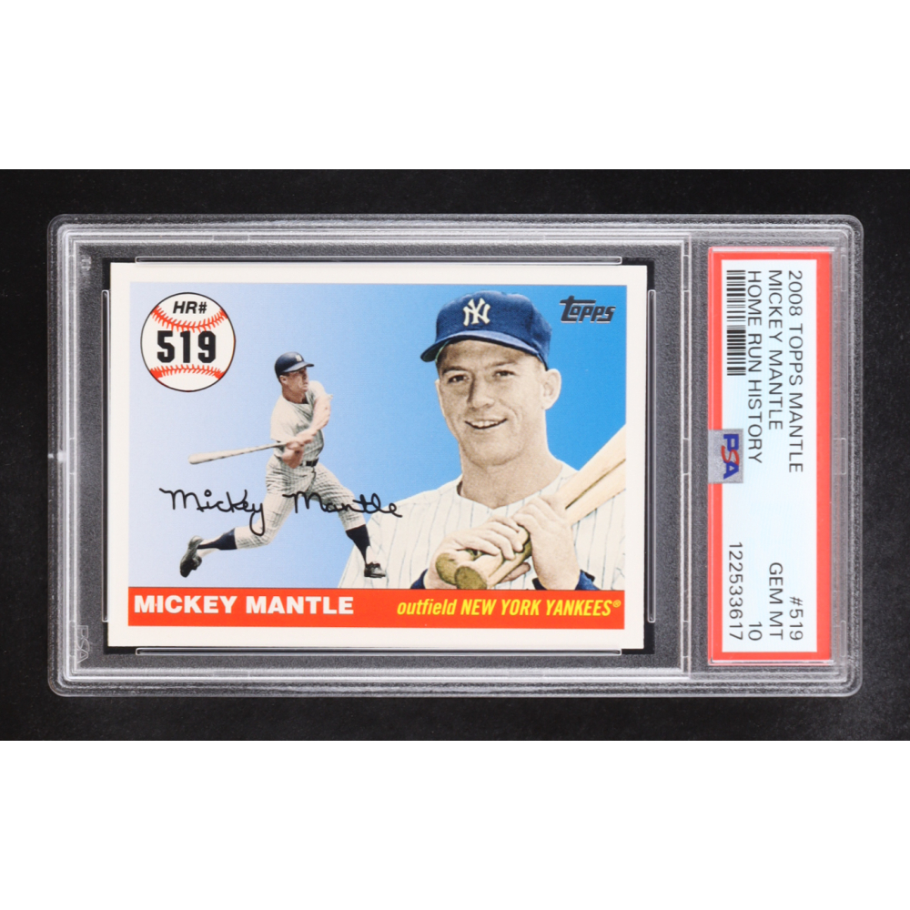 Mickey Mantle 2008 Topps Mantle Home Run History #519 (PSA 10) at PristineAuction.com