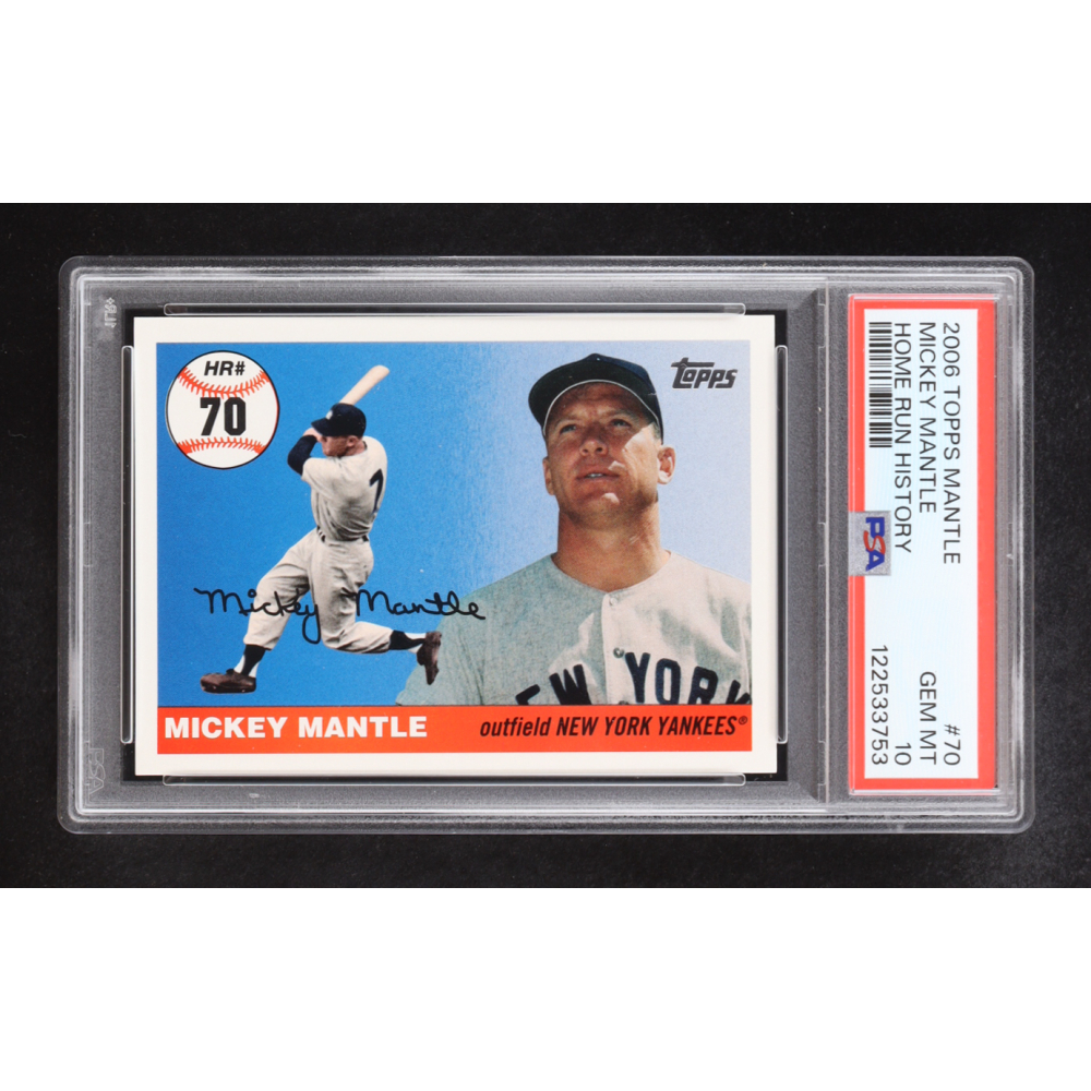 Mickey Mantle 2006 Topps Mantle Home Run History #70 (PSA 10) at PristineAuction.com