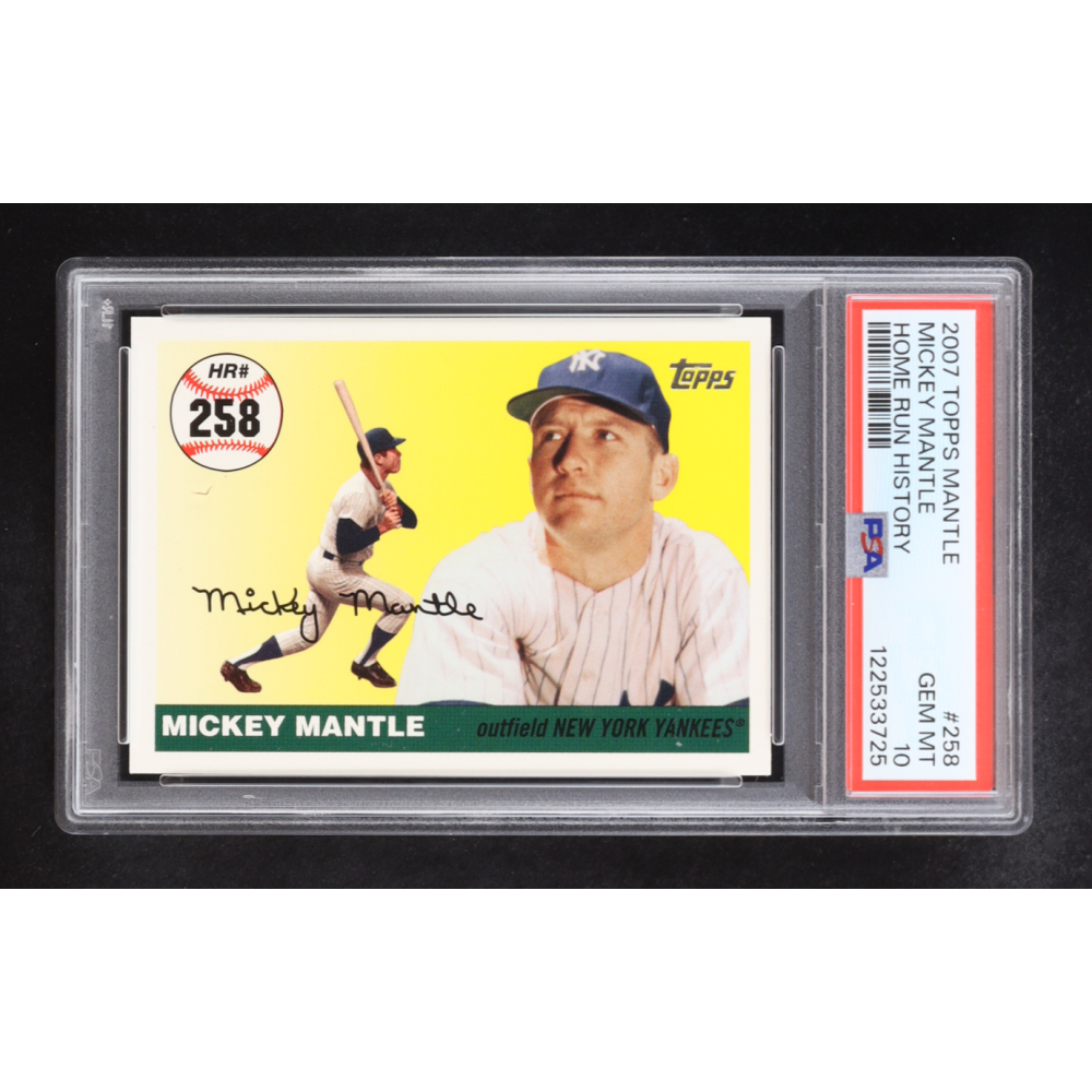Mickey Mantle 2007 Topps Mantle Home Run History #258 (PSA 10) at PristineAuction.com