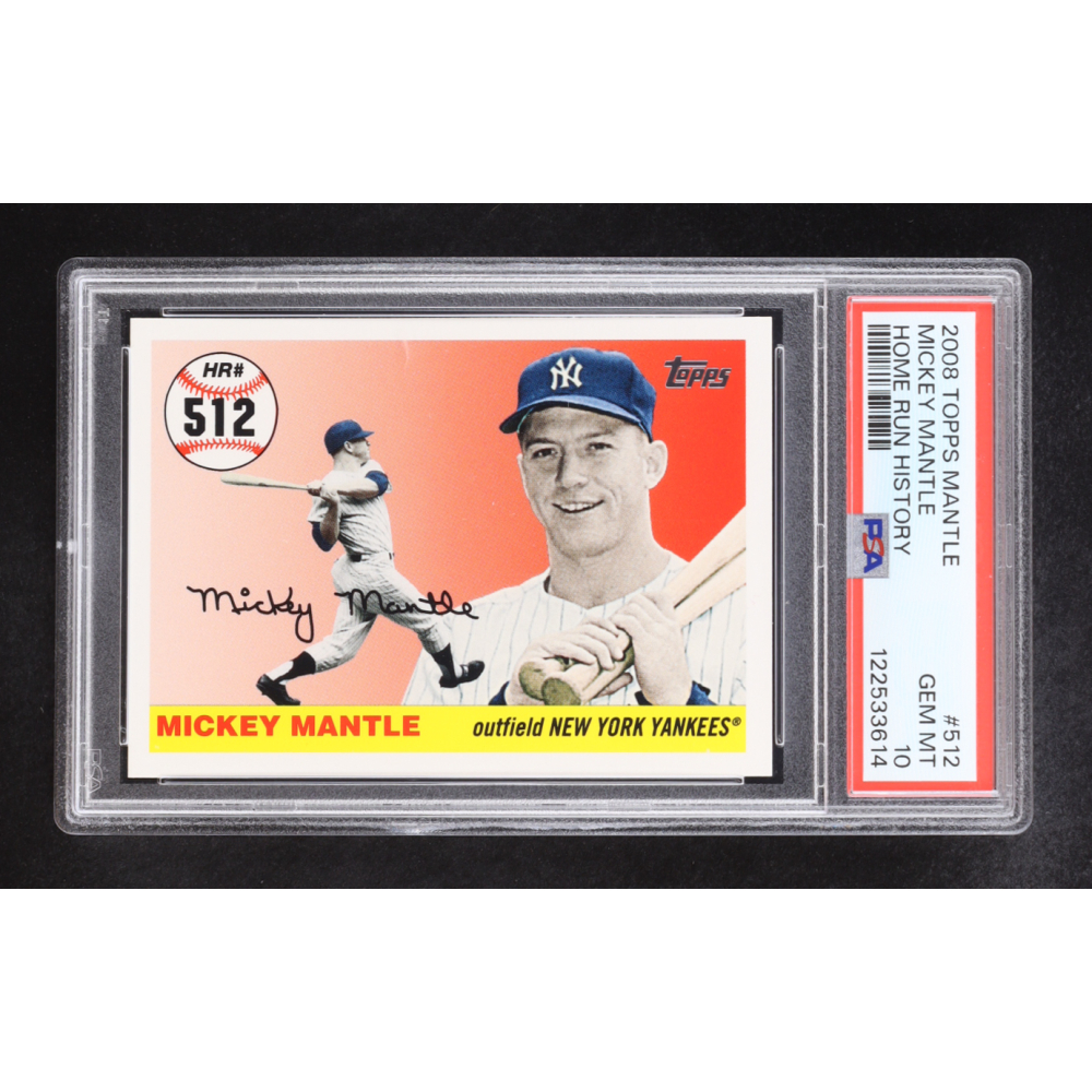 Mickey Mantle 2008 Topps Mantle Home Run History #512 (PSA 10) at PristineAuction.com