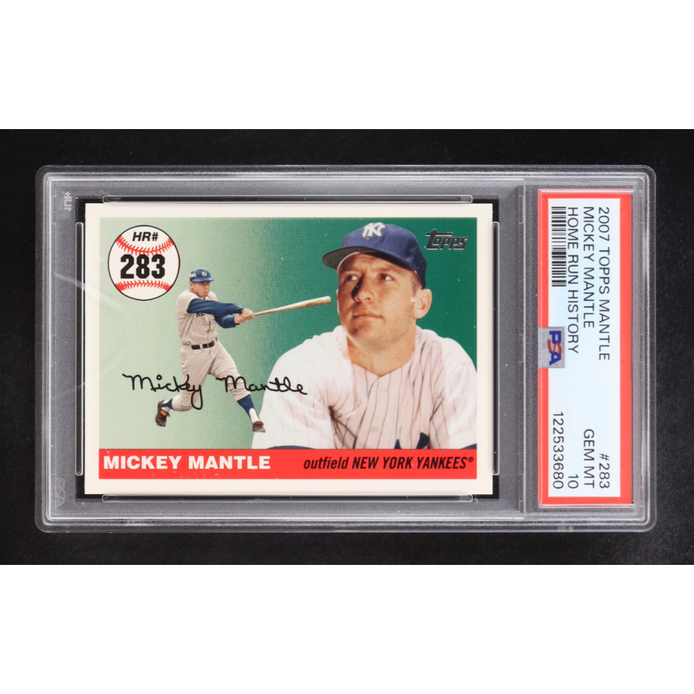 Mickey Mantle 2007 Topps Mantle Home Run History #283 (PSA 10) at PristineAuction.com