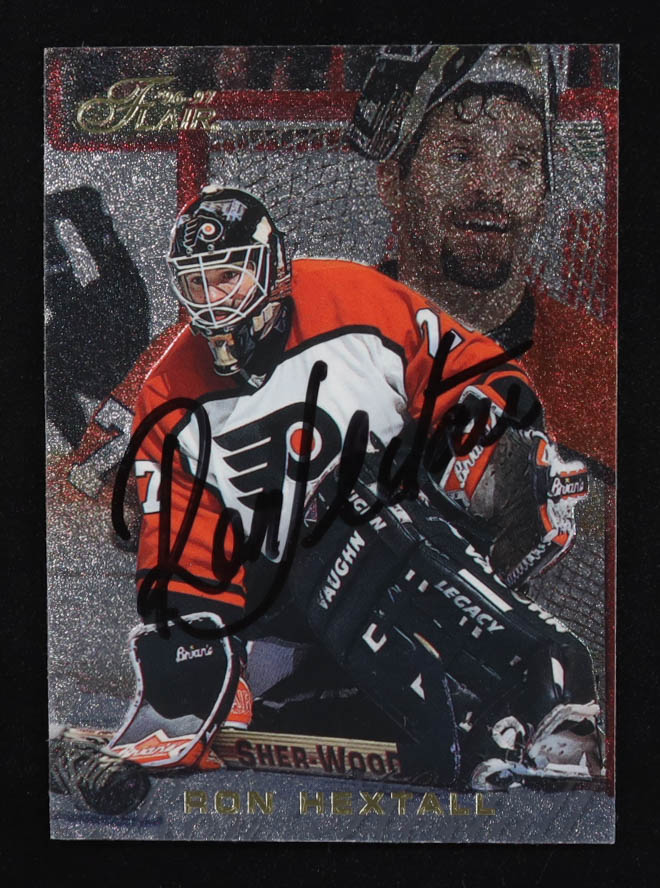 Ron Hextall Signed 1996-97 Flair #68 (Beckett) at PristineAuction.com Ron Hextall Signed 1996-97 Flair #68 (Beckett) at PristineAuction.com