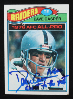 Dave Casper Signed 1977 Topps #380 RC Inscribed "Ghost To The Post" (Beckett) at PristineAuction.com