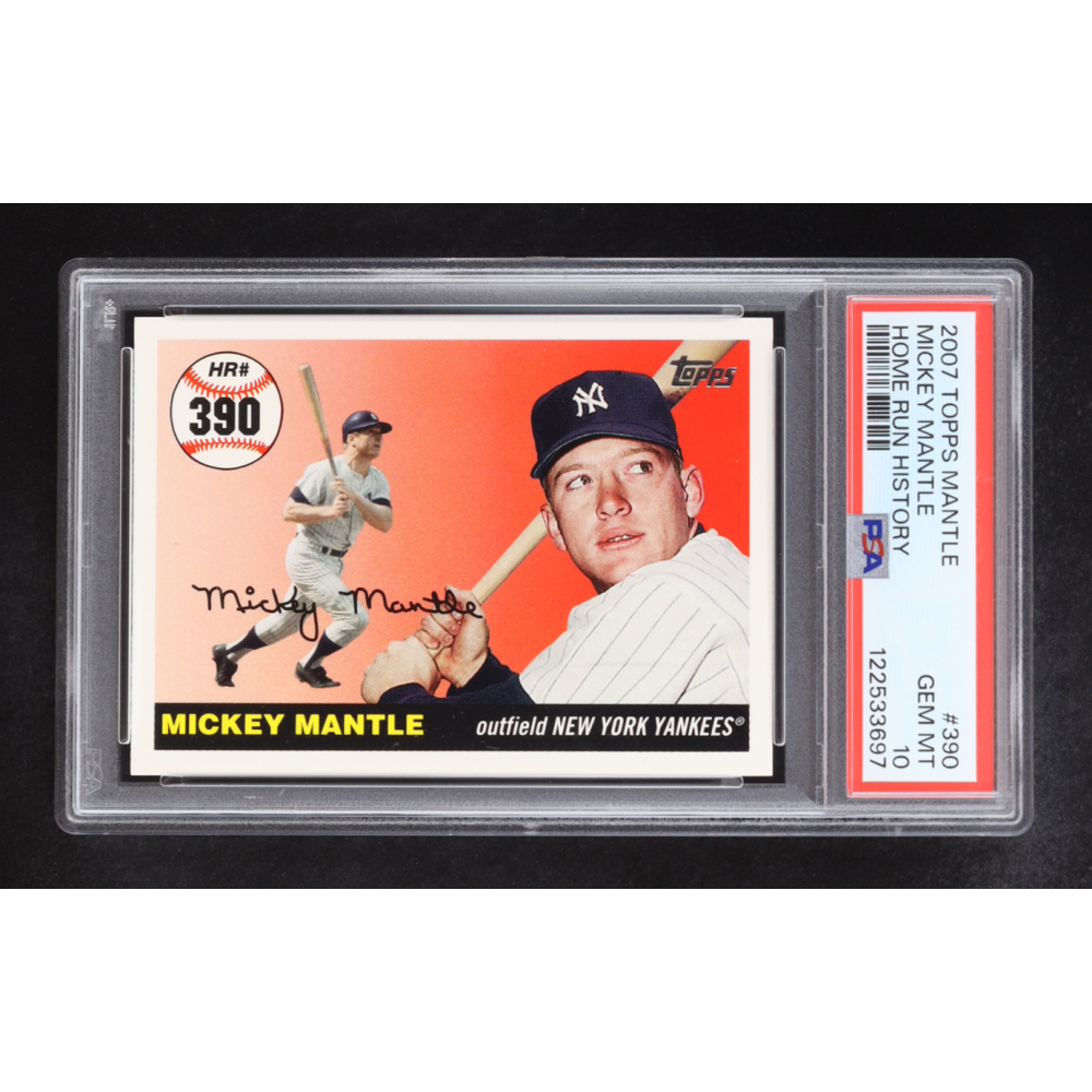 Mickey Mantle 2007 Topps Mantle Home Run History #390 (PSA 10) at PristineAuction.com
