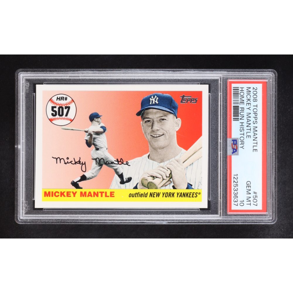 Mickey Mantle 2008 Topps Mantle Home Run History #507 (PSA 10) at PristineAuction.com