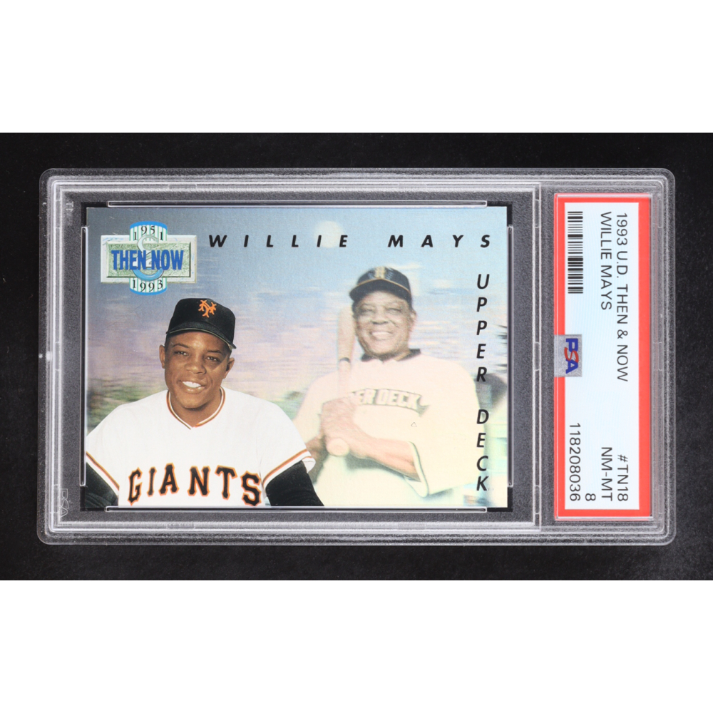 Willie Mays 1993 Upper Deck Then & Now #18 (PSA 8) at PristineAuction.com