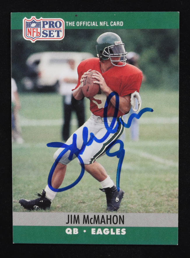 Jim McMahon Signed 1990 Pro Set #610 (Beckett) at PristineAuction.com Jim McMahon Signed 1990 Pro Set #610 (Beckett) at PristineAuction.com