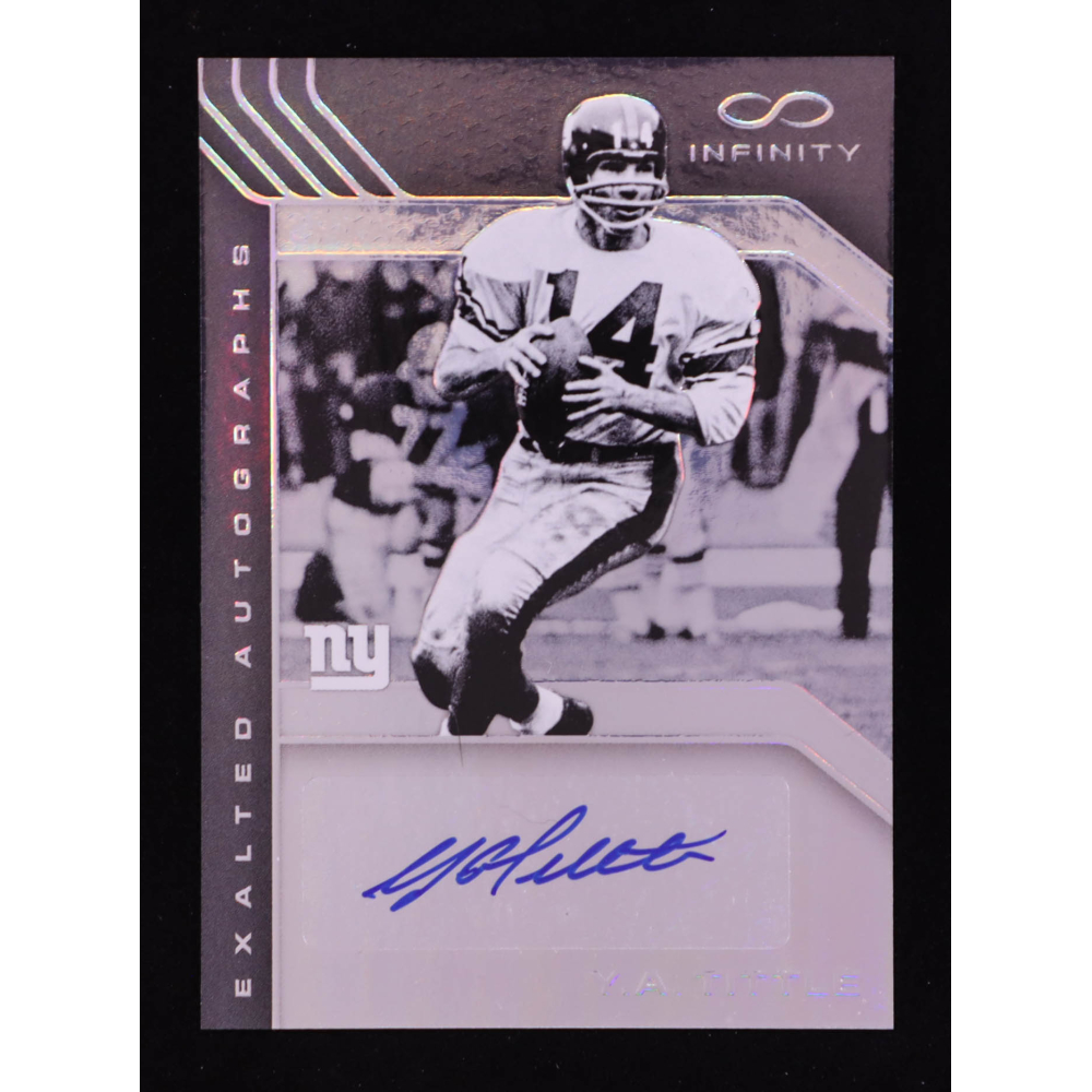 Y.A. Tittle 2016 Panini Infinity Exalted Autographs #8 #016/288 at PristineAuction.com