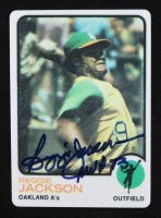 Reggie Jackson Signed Topps Ceramic Card #NNO #220/563 Inscribed "MVP 73" (Beckett) at PristineAuction.com