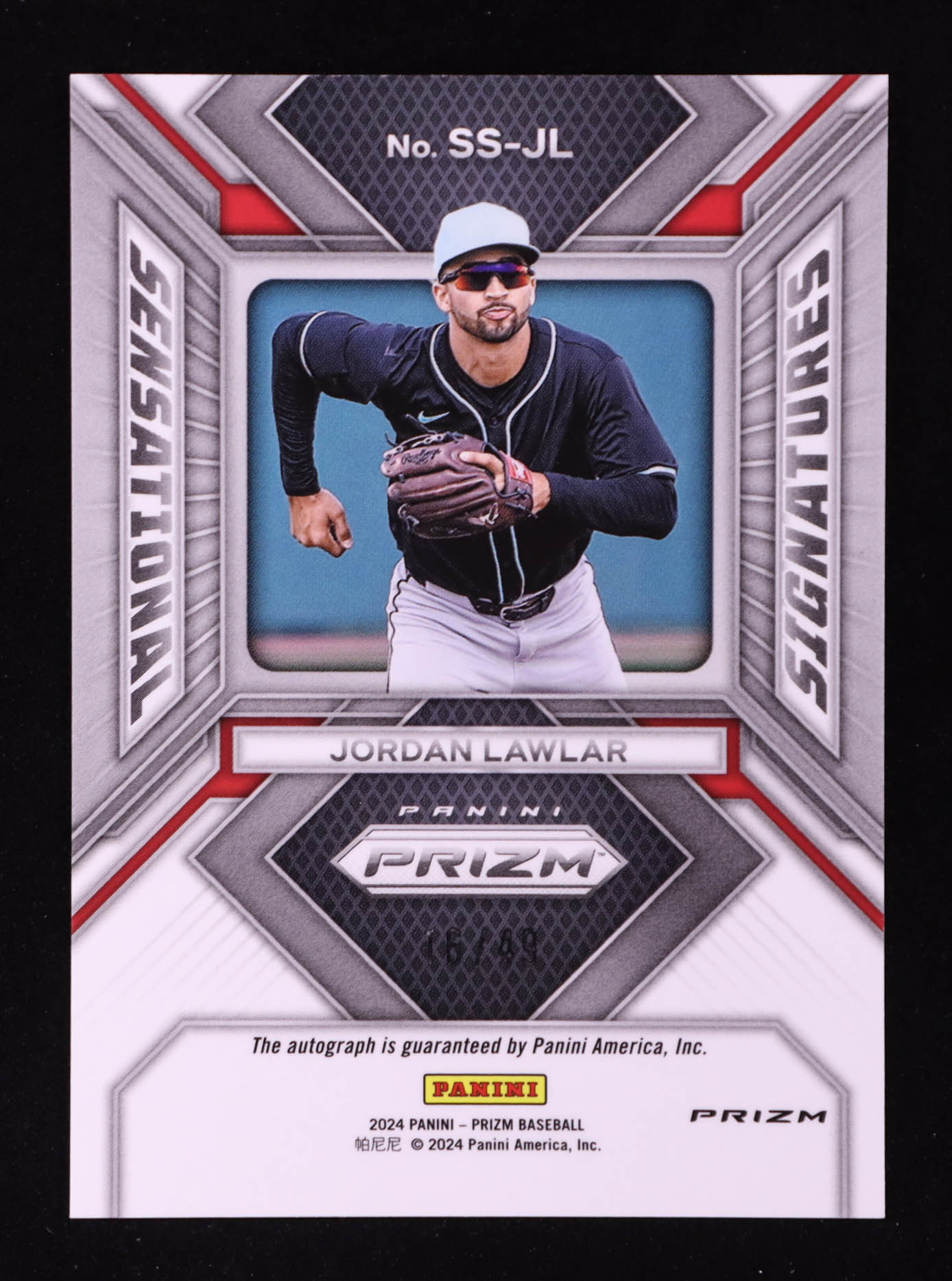 Jordan Lawlar 2024 Panini Prizm Sensational Signatures Prizms Blue #3 #16/49 at PristineAuction.com Jordan Lawlar 2024 Panini Prizm Sensational Signatures Prizms Blue #3 #16/49 at PristineAuction.com