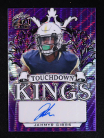 Jahmyr Gibbs 2022 Leaf Metal Draft Touchdown Kings Wave Purple #TKJG1 RC #11/20 at PristineAuction.com