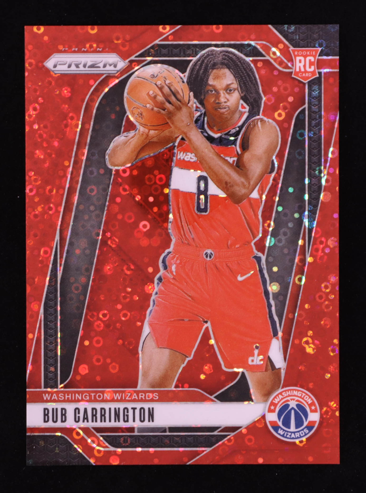 Bub Carrington 2024-25 Panini Prizm Prizms Fast Break Red #244 #038/100 RC