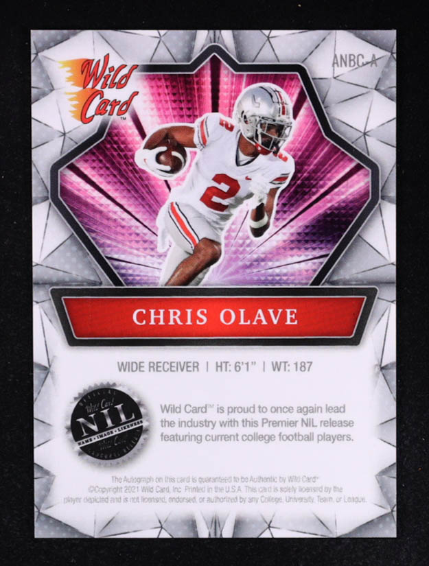 Chris Olave 2021 Wild Card Alumination Autographs #ANBCA RC at PristineAuction.com Chris Olave 2021 Wild Card Alumination Autographs #ANBCA RC at PristineAuction.com