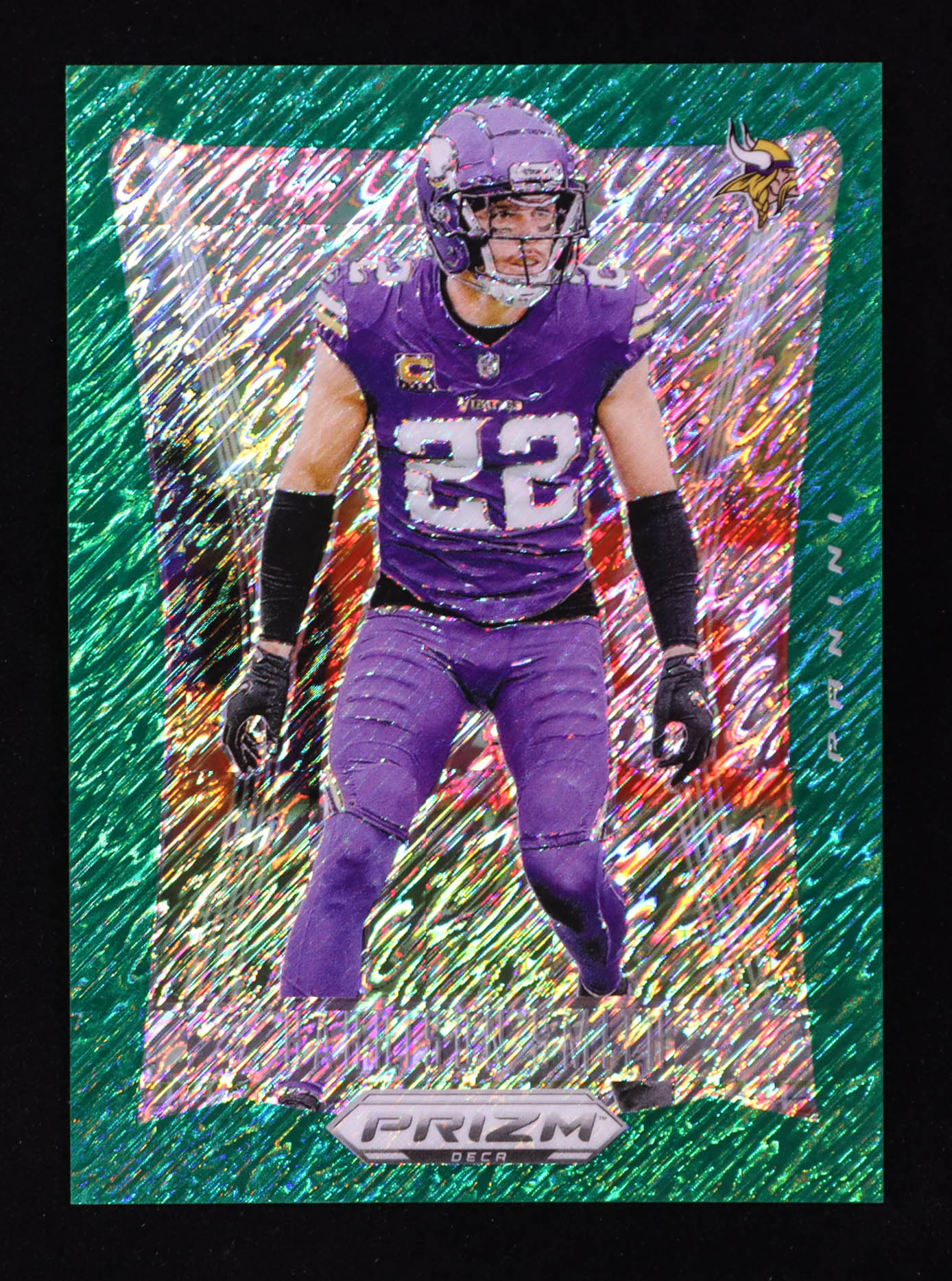 Harrison Smith 2024 Panini Prizm Deca Prizms Green Shimmer FOTL #204 #08/12 at PristineAuction.com Harrison Smith 2024 Panini Prizm Deca Prizms Green Shimmer FOTL #204 #08/12 at PristineAuction.com