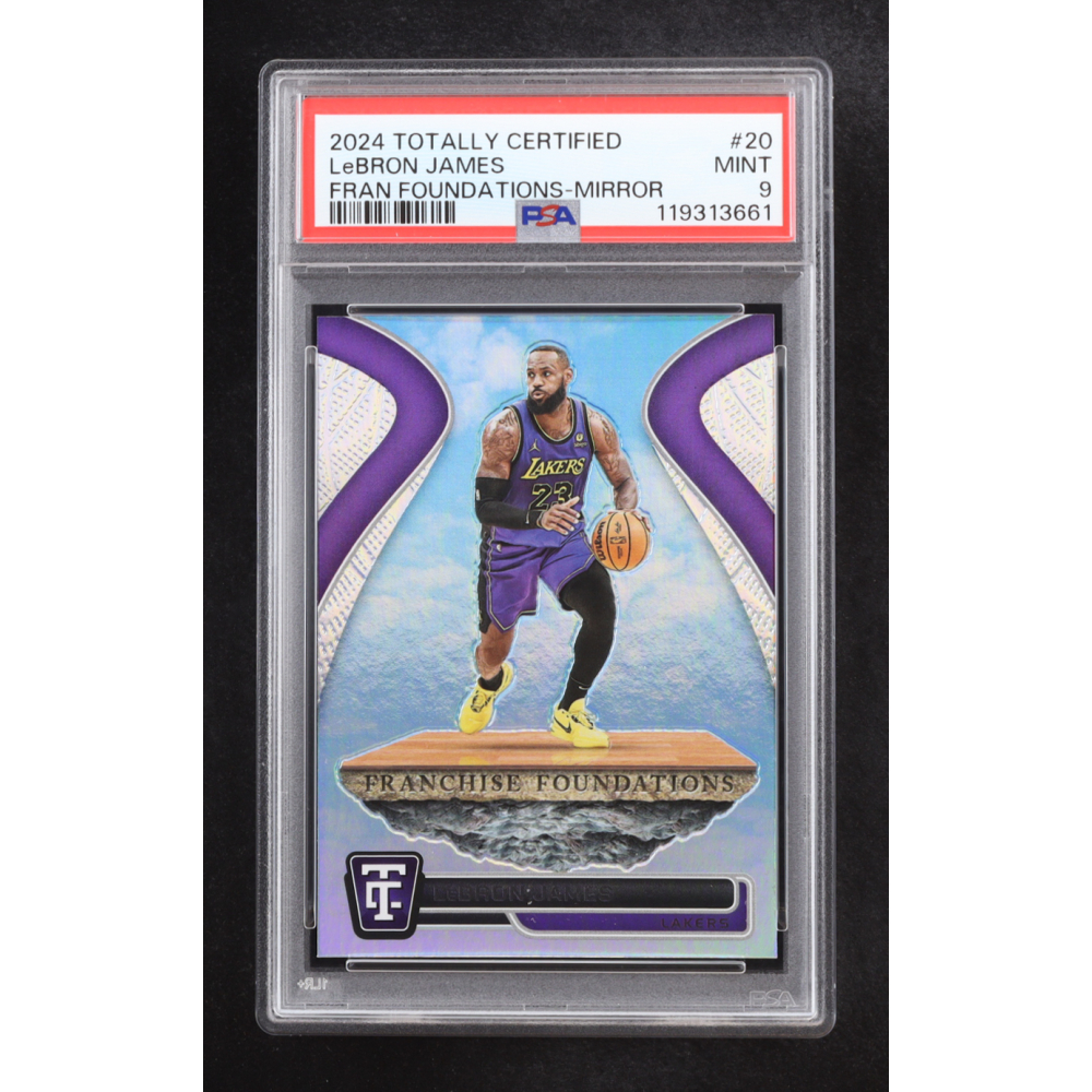 LeBron James 2024 Totally Certified Franchise Foundations Mirror #20 (PSA 9) at PristineAuction.com