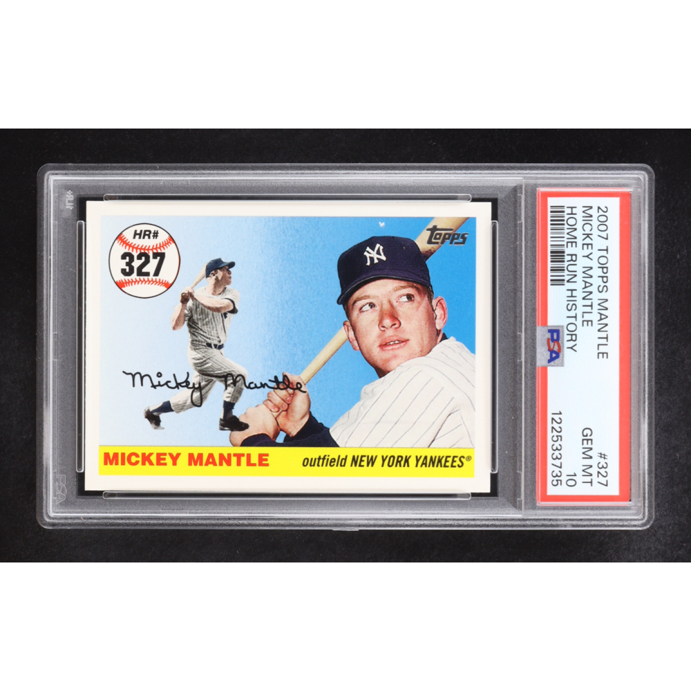 Mickey Mantle 2007 Topps Mantle Home Run History #327 (PSA 10) at PristineAuction.com