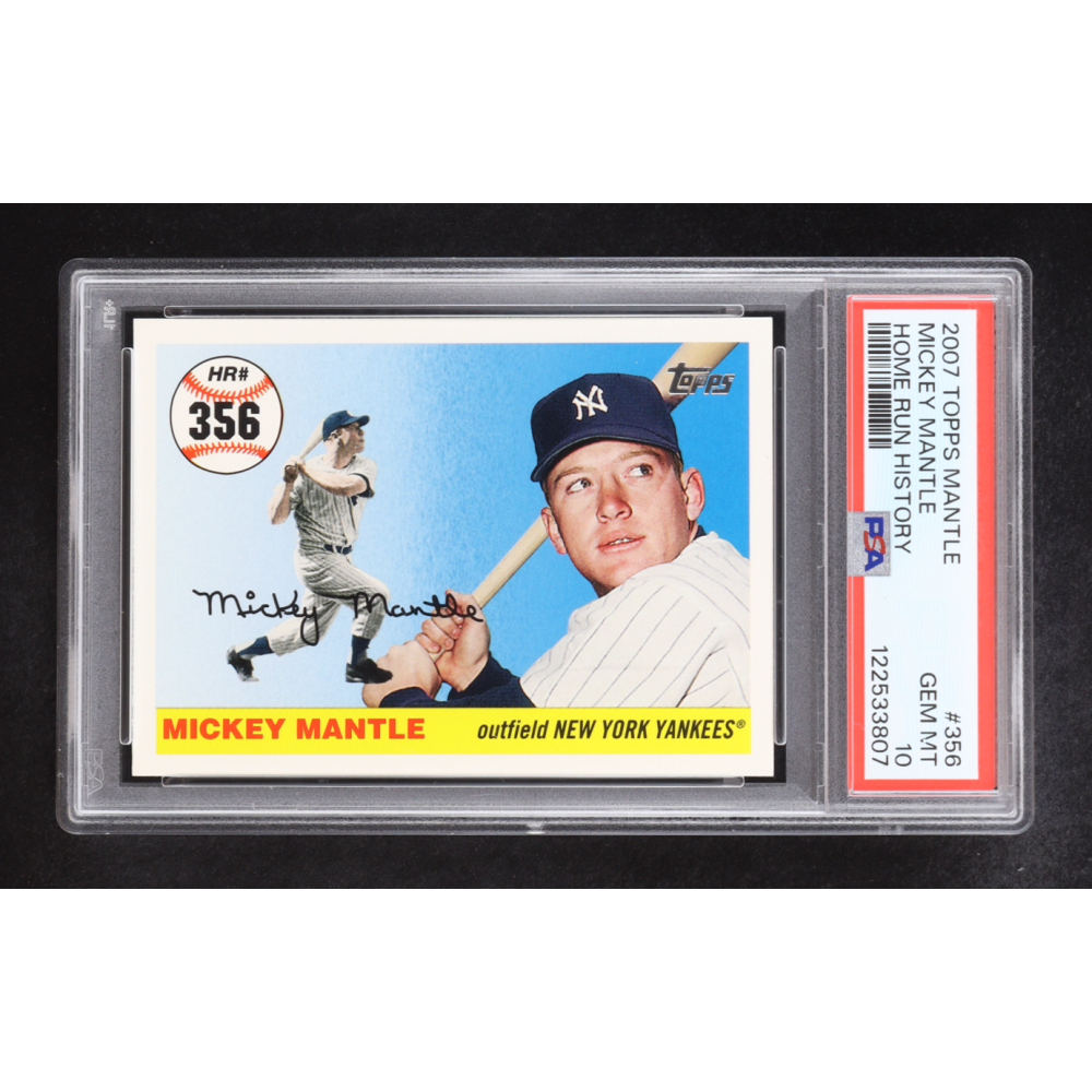 Mickey Mantle 2007 Topps Mantle Home Run History #356 (PSA 10) at PristineAuction.com