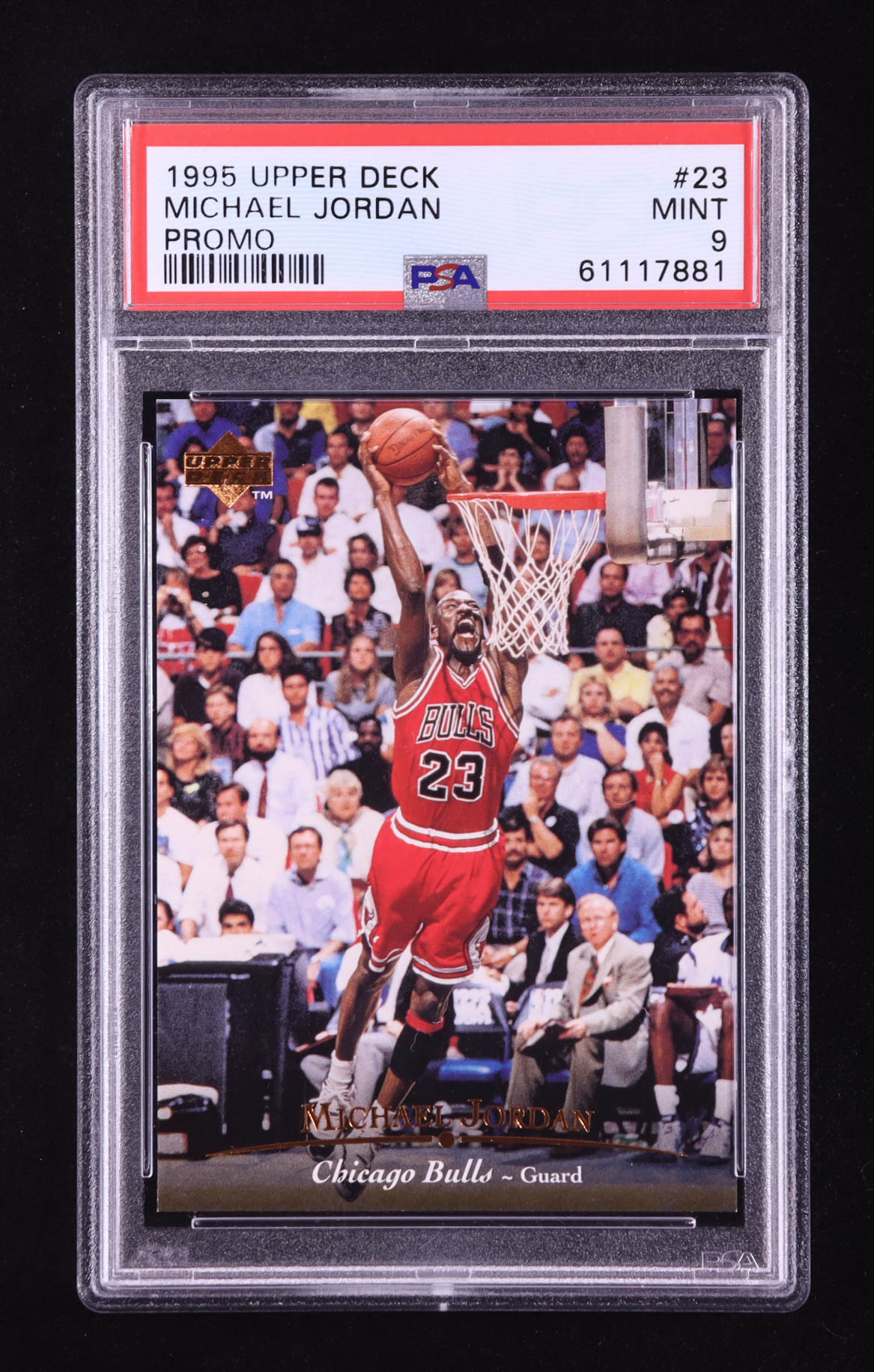 Michael Jordan 1995-96 Upper Deck #23 (PSA 9) at PristineAuction.com Michael Jordan 1995-96 Upper Deck #23 (PSA 9) at PristineAuction.com