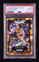 Caitlin Clark 2024-25 Panini Prizm Draft Picks Prizms Orange Ice #57 RC (PSA 8) at PristineAuction.com