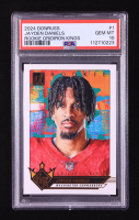 Jayden Daniels 2024 Donruss Rookie Gridiron Kings #1 RC (PSA 10) at PristineAuction.com