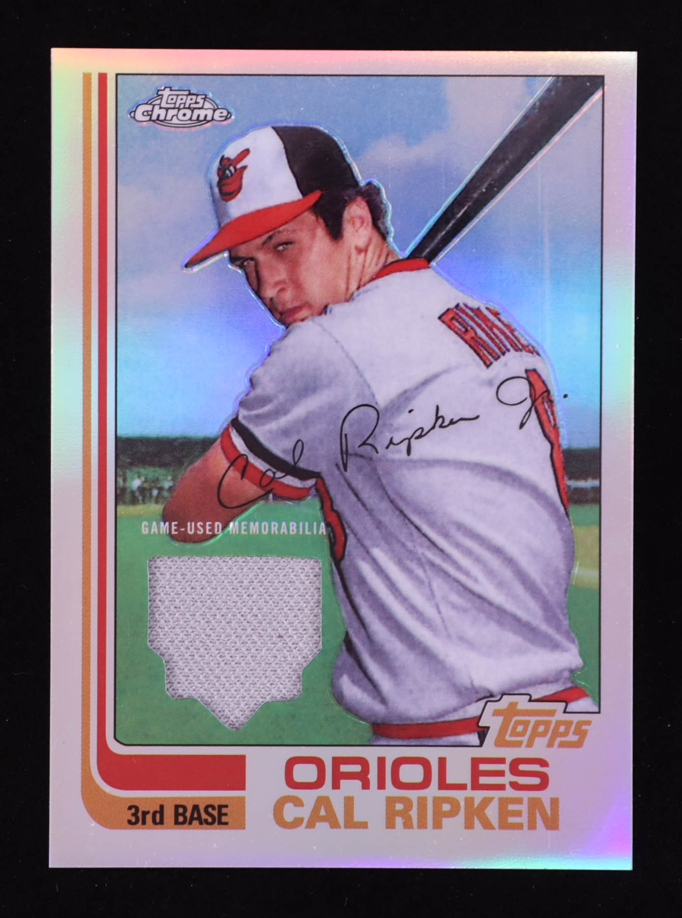 Cal Ripken Jr. 2020 Topps Chrome Retro Rookie Chrome Relics #RRCRCRJ at PristineAuction.com Cal Ripken Jr. 2020 Topps Chrome Retro Rookie Chrome Relics #RRCRCRJ at PristineAuction.com