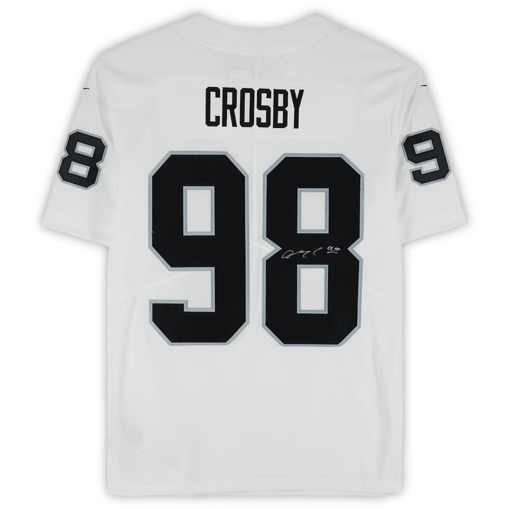 Maxx Crosby Signed Raiders Nike Authentic Jersey (Fanatics) at PristineAuction.com Maxx Crosby Signed Raiders Nike Authentic Jersey (Fanatics) at PristineAuction.com