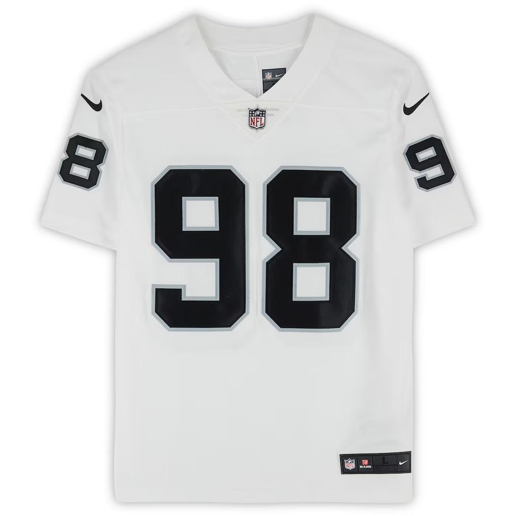 Maxx Crosby Signed Raiders Nike Authentic Jersey (Fanatics) at PristineAuction.com Maxx Crosby Signed Raiders Nike Authentic Jersey (Fanatics) at PristineAuction.com