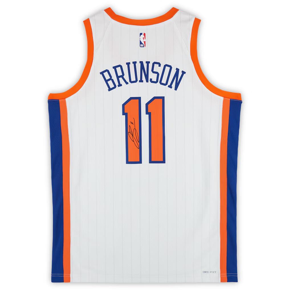 Jalen Brunson Signed Knicks Nike Authentic Jersey (Fanatics) at PristineAuction.com Jalen Brunson Signed Knicks Nike Authentic Jersey (Fanatics) at PristineAuction.com