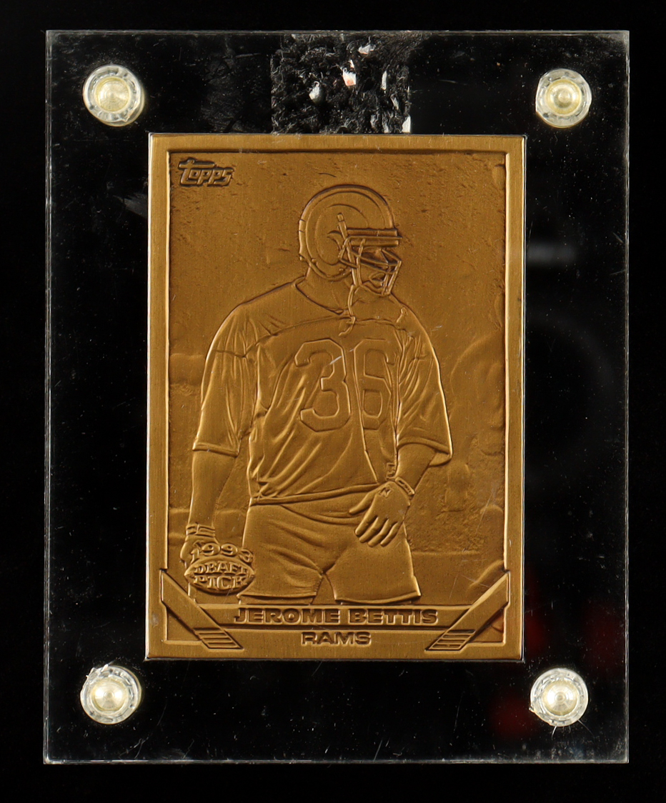 Jerome Bettis 1993 Topps #166 Highland Mint Bronze Mint-Card #1,307/5,000 RC at PristineAuction.com Jerome Bettis 1993 Topps #166 Highland Mint Bronze Mint-Card #1,307/5,000 RC at PristineAuction.com