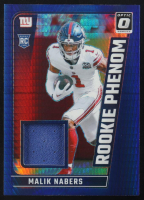 Malik Nabers 2024 Donruss Optic Rookie Phenoms Blue Hyper #28 RC at PristineAuction.com