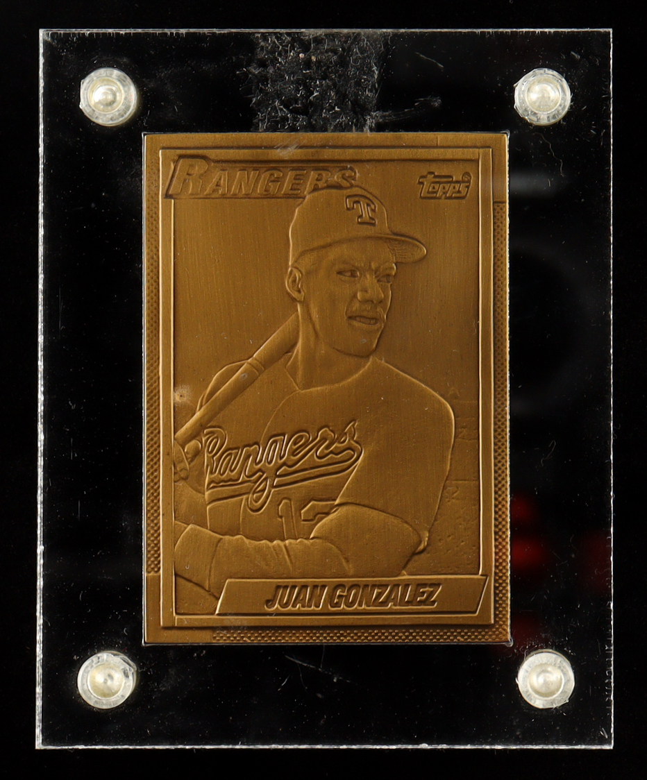 Juan Gonzalez 1990 Topps #331 Highland Mint Bronze Mint-Card #934/5,000 RC at PristineAuction.com Juan Gonzalez 1990 Topps #331 Highland Mint Bronze Mint-Card #934/5,000 RC at PristineAuction.com