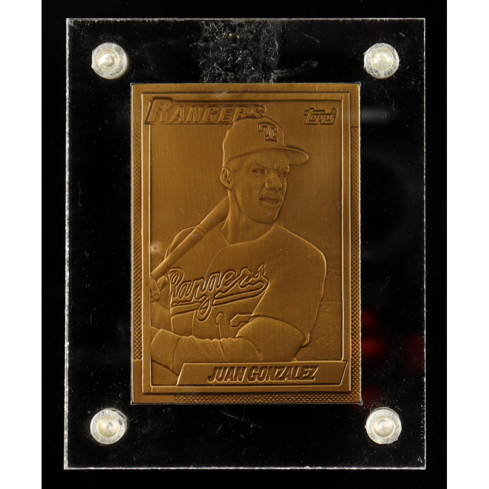Juan Gonzalez 1990 Topps #331 Highland Mint Bronze Mint-Card #934/5,000 RC at PristineAuction.com