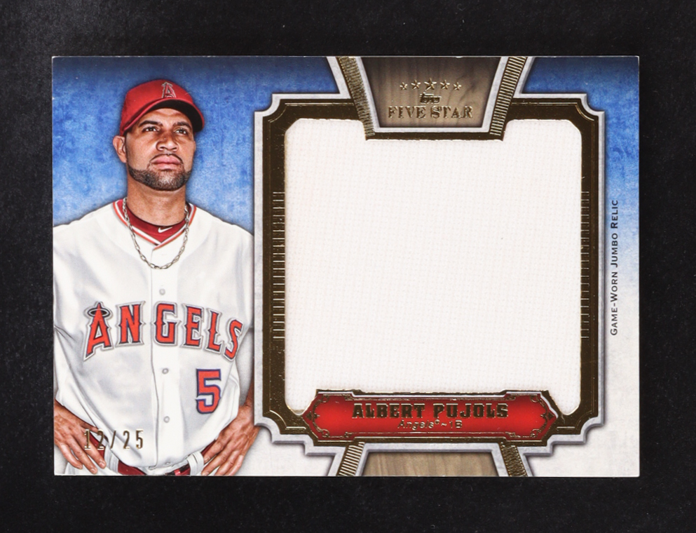Albert Pujols 2012 Topps Five Star Jumbo Jersey Gold #JJR-AP #12/25 at PristineAuction.com Albert Pujols 2012 Topps Five Star Jumbo Jersey Gold #JJR-AP #12/25 at PristineAuction.com