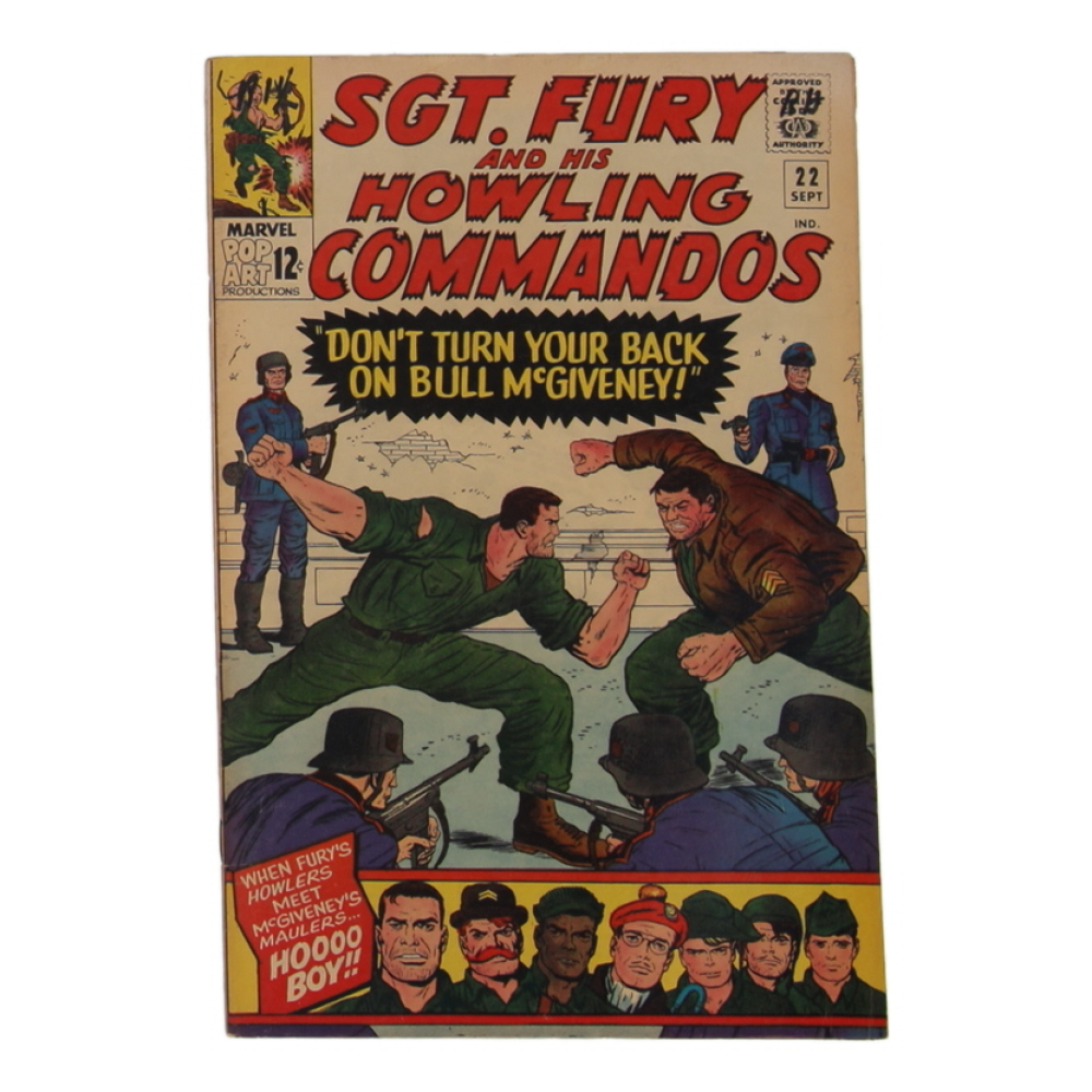 1965 "Sgt. Fury and His Howling Commandos" Issue #22 Marvel Comic Book at PristineAuction.com 1965 "Sgt. Fury and His Howling Commandos" Issue #22 Marvel Comic Book at PristineAuction.com