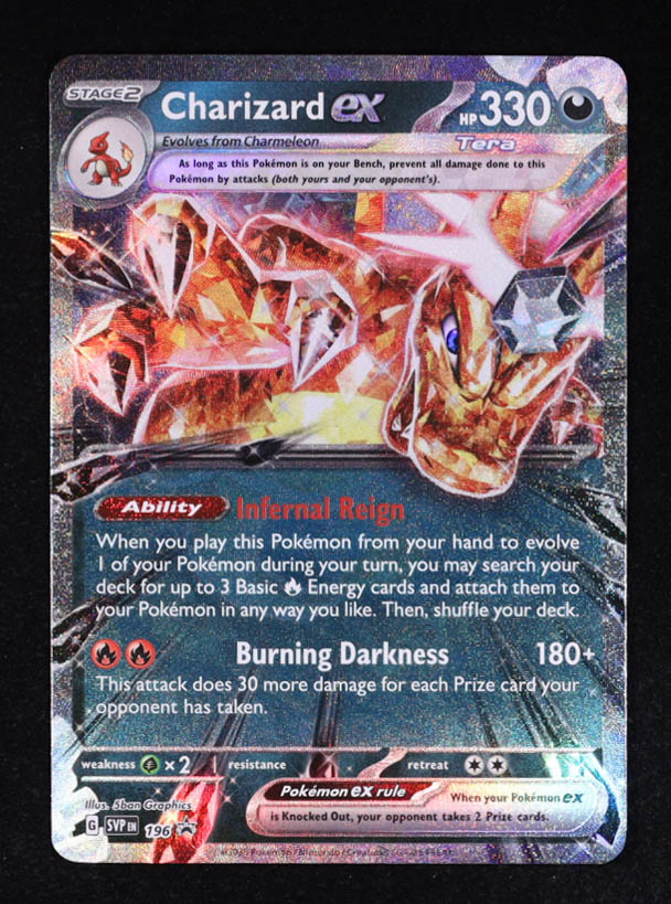 Charizard ex 2025 Pokemon Scarlet & Violet Promos #196 Holo at PristineAuction.com Charizard ex 2025 Pokemon Scarlet & Violet Promos #196 Holo at PristineAuction.com