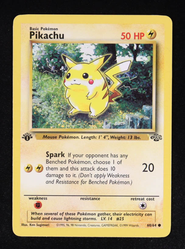Pikachu Pokemon 1999 Jungle #60 at PristineAuction.com Pikachu Pokemon 1999 Jungle #60 at PristineAuction.com
