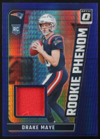 Drake Maye 2024 Donruss Optic Rookie Phenoms Blue Hyper #12 RC at PristineAuction.com