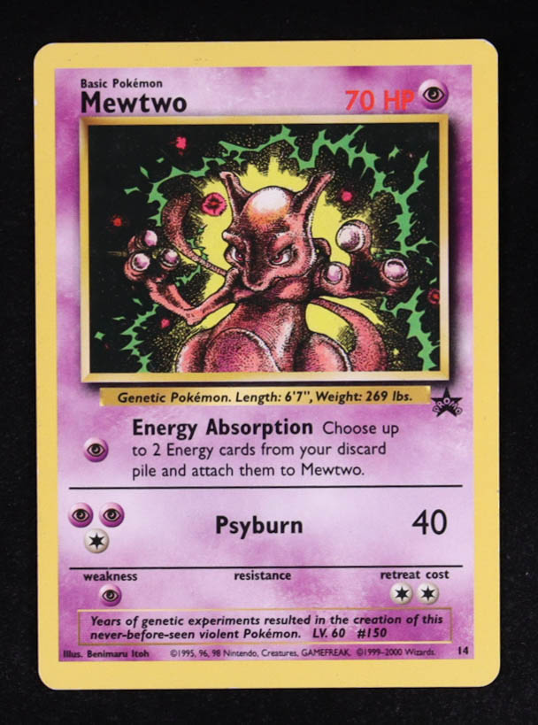 Mewtwo Pokemon 2000 WOTC Promos #14 at PristineAuction.com Mewtwo Pokemon 2000 WOTC Promos #14 at PristineAuction.com