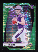 JJ McCarthy 2024 Panini Prizm Prizms Neon Green Pulsar #400 RC at PristineAuction.com
