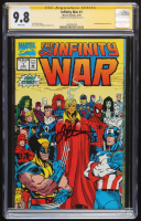 Jim Starlin Signed 1992 "The Infinity War" Issue #1 Marvel Comic Book (CGC 9.8) at PristineAuction.com