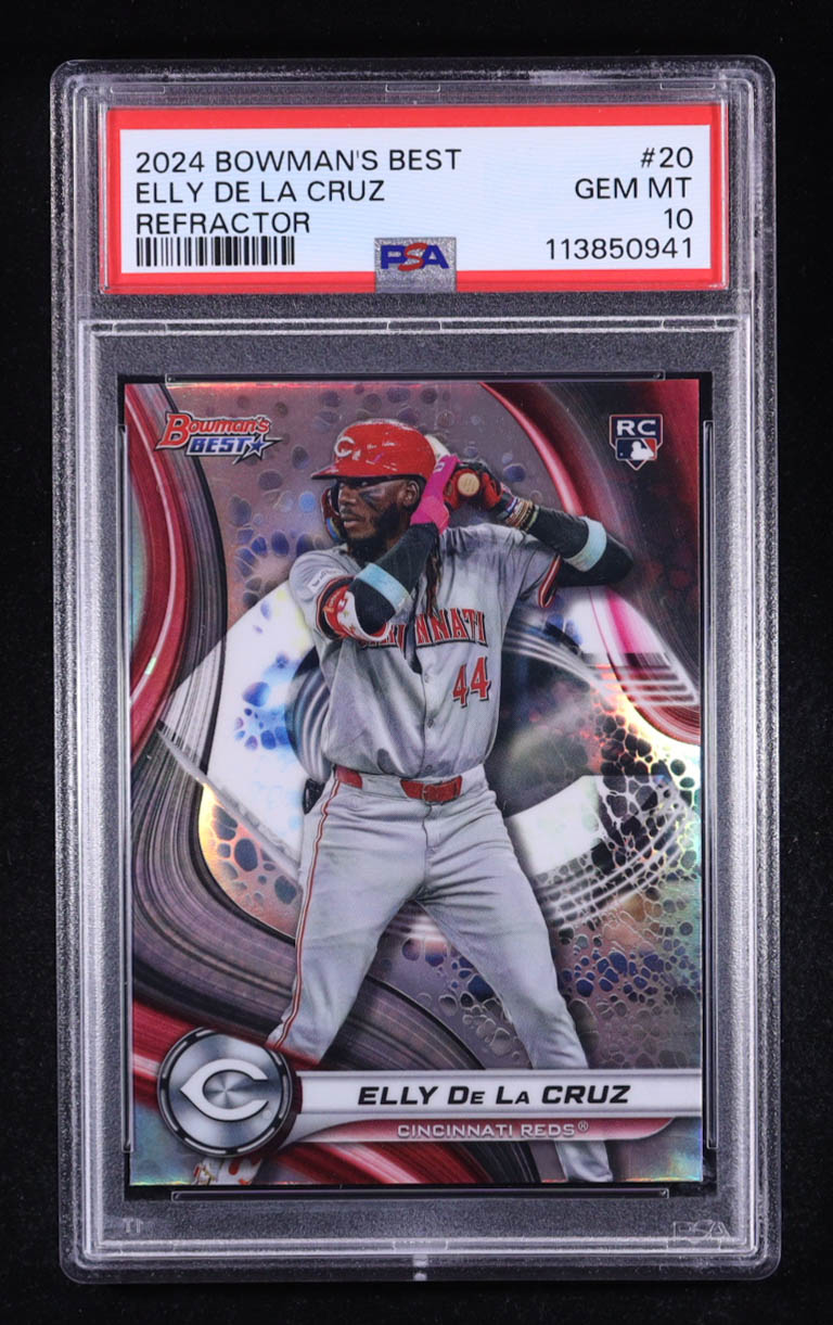 Elly De La Cruz 2024 Bowman's Best Refractors #20 RC (PSA 10) at PristineAuction.com Elly De La Cruz 2024 Bowman's Best Refractors #20 RC (PSA 10) at PristineAuction.com