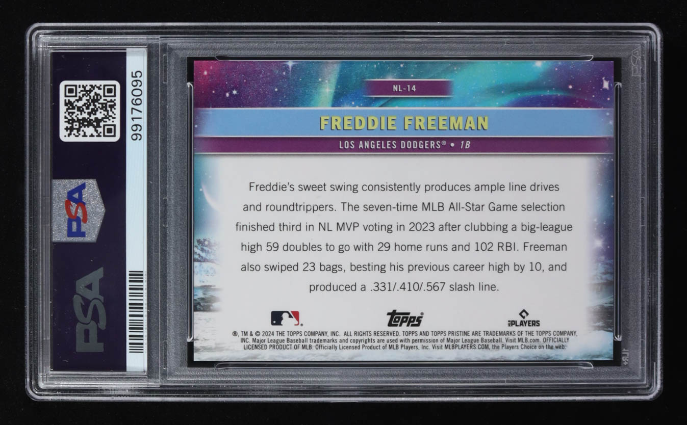 Freddie Freeman 2024 Topps Pristine Northern Lights #NL14 (PSA 10) at PristineAuction.com Freddie Freeman 2024 Topps Pristine Northern Lights #NL14 (PSA 10) at PristineAuction.com