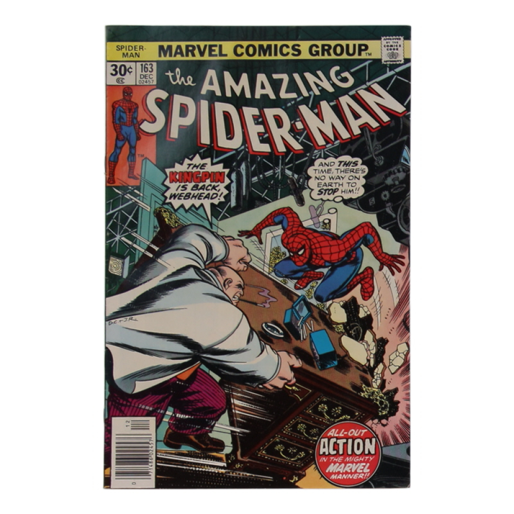 1976 "The Amazing Spider-Man" Issue #163 Marvel Comic Book at PristineAuction.com 1976 "The Amazing Spider-Man" Issue #163 Marvel Comic Book at PristineAuction.com